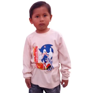 Polo manga larga Sonic