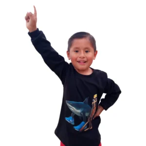 Polo Manga Larga Negro Tralalero 2